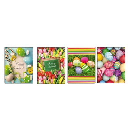 Пакет бумажный подарочный 26,4*32,4*13,7  см "Easter" ассорти