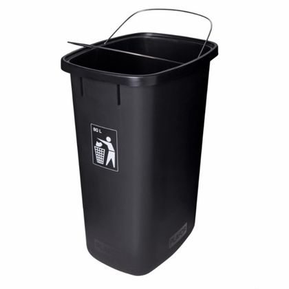 Урна д/раздельного сбора мусора 28л "Plafor Sort bin" полипропилен., черный