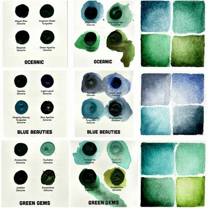 Набор цветовых карт Daniel Smith "Mineral Marvels" 36 цветов