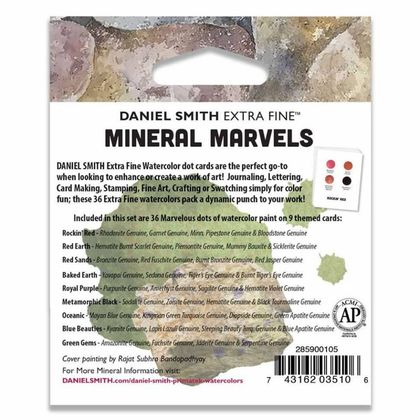 Набор цветовых карт Daniel Smith "Mineral Marvels" 36 цветов