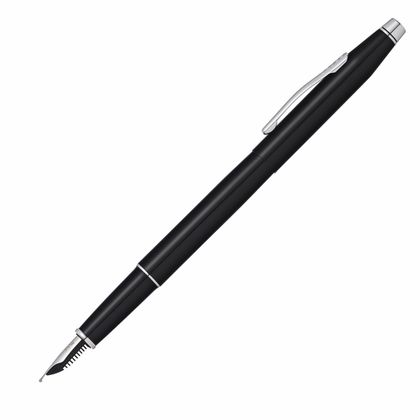 Ручка перьевая M "Classic Century Chrome" метал., подарочн. упак., серебристый, патрон черный 2 шт.