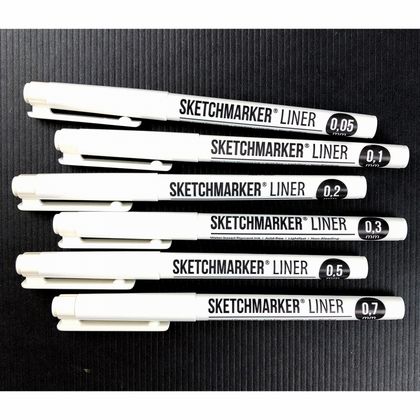 ручка капиллярная "Sketchmarker" 0.05 мм, черный