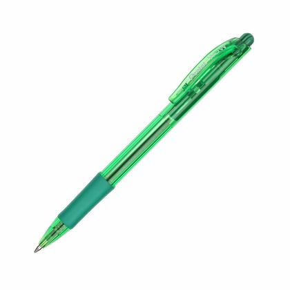 Ручка шарик/автомат "ВК417" 0,7 мм, пласт., прозр., синий, стерж. синий