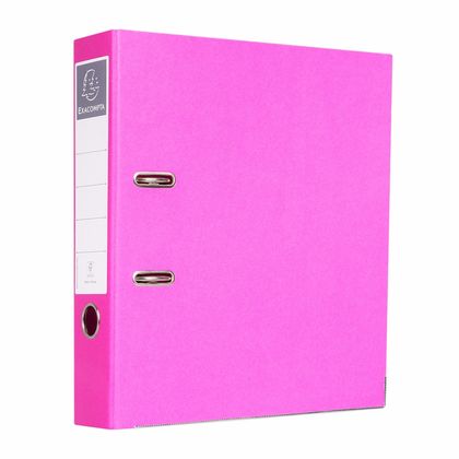 Папка регистратор А4, ламинир. карт., 70 мм. "Exacompta" розовый