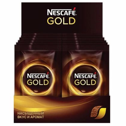 Кофе "Nescafe" натур. растворим. сублимир., 95 гр., стекл./б, Gold