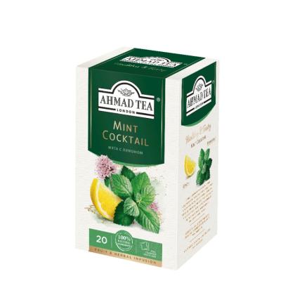 Чайный напиток "Ahmad Tea" 20 пак*1,5 гр., травяной, с мятой и лимоном, Mint Cocktail