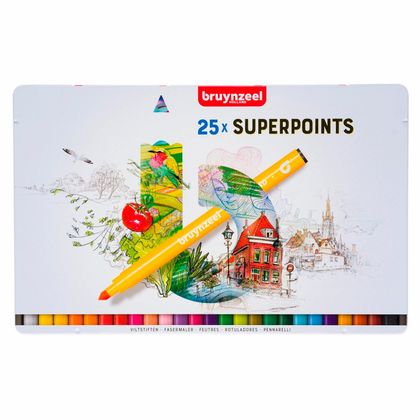 Маркер худ. "Bruynzeel Super Point" набор 15 шт.