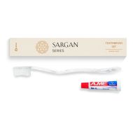 Набор зубной Sargan (щетка 18см + паста 6г), картонная коробка