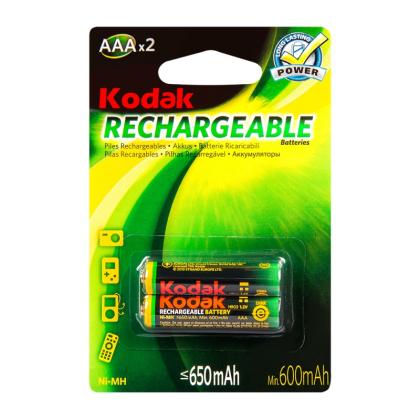 бат_аккум. Ni-Mh  1,2V  (AAA) 650мА/ч (2 шт.) Kodak