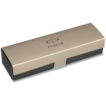 Ручка шарик/автомат "Jotter Stainless Steel GT" 1 мм, метал., подарочн. упак., серебристый/золотистый, стерж. синий