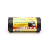 Мешки для мусора 120л 10шт/рулон ПВД Mirpack Extra 48мкм 70*110см цв.черный