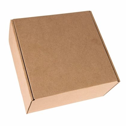 Коробка подарочная Box 22*21,5*11 см, самосборная, картон, коричневый