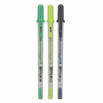 Ручка гелевая "Gelly Roll Moonlight Botanical" набор 3 шт.
