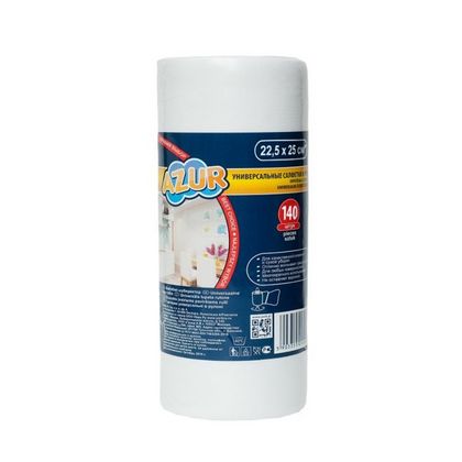 Салфетка д/уборки универсальная "Azur" 22.5*25 см, 140шт./рул