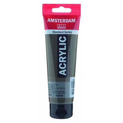 Краски акриловые "Amsterdam" 408 умбра натуральная, 120 мл., туба