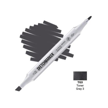Маркер перм., худ. "Sketchmarker" двусторонний, TG3, серый тонированный №3