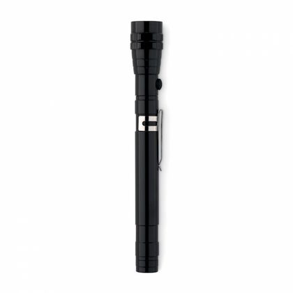 Фонарик LED "Strech-Torch" метал., с выдвижн. ручкой и магнитом, карт. упак., черный
