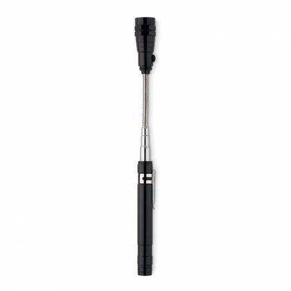 Фонарик LED "Strech-Torch" метал., с выдвижн. ручкой и магнитом, карт. упак., черный