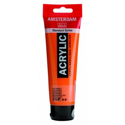 Краски акриловые "Amsterdam" 276 азометин оранжевый, 120 мл., туба