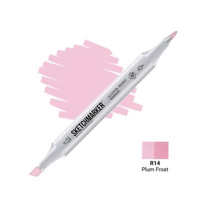 Маркер перм., худ. "Sketchmarker" двусторонний, R14, слива морозная