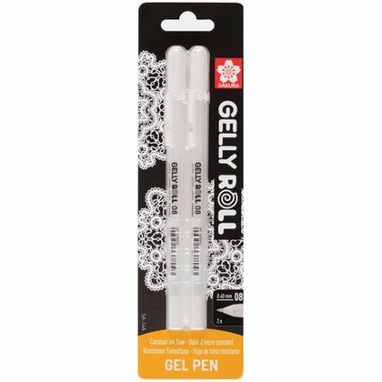 ручка гелевая "Gelly Basic" белый набор, 3шт., блист