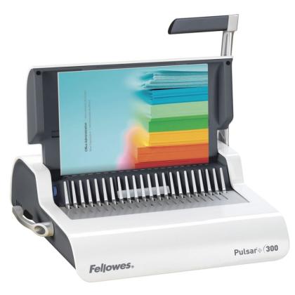 перфобиндер Fellowes® PULSAR+ на пластиковую пружину, сшивает до 300 лст., перфорирует 17 лст.