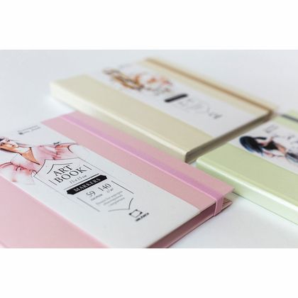 Скетчбук для маркеров "Fashion" 20*20 см, 75 г/м2, 80 л., розовый