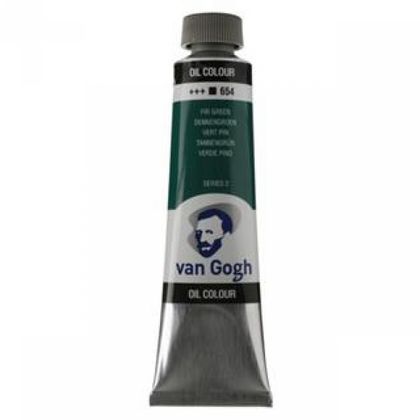 Краски масляные "Van Gogh" 654 зеленый еловый, 40 мл., туба