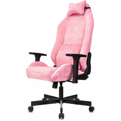 Кресло игровое Бюрократ Knight N1 Fabric ткань, синий, крестов. металл, с подголов.