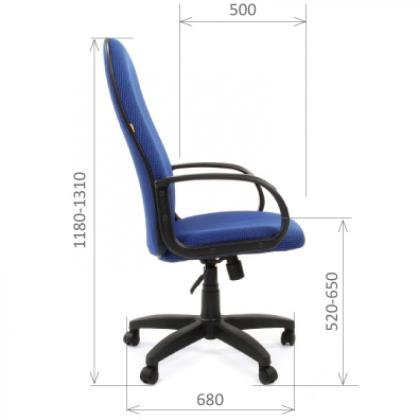 Кресло д/персонала CHAIRMAN 279 ткань TW, серый