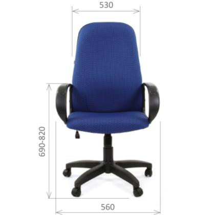 Кресло д/персонала CHAIRMAN 279 ткань TW, серый