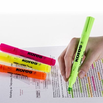 Маркер текстовый "High Liner Plus" зеленый