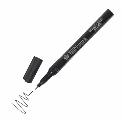 Маркер перм., худ. "Pen-Touch" M красный