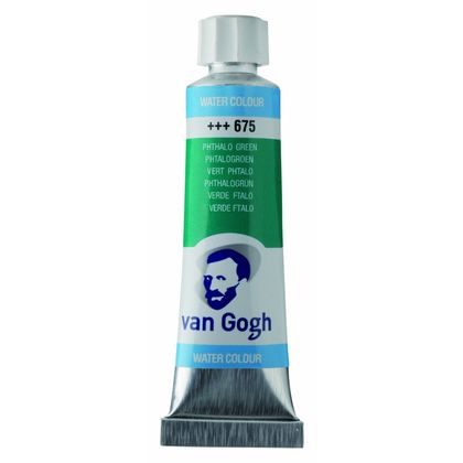 Краски акварельные "Van Gogh" 675 зеленый ФЦ, 10 мл., туба