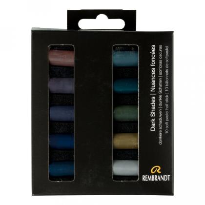 Пастель мягкая "Rembrandt Half Pastel" набор, 10 цв., серые тона