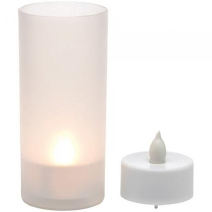 Свеча LED "Big Glint" упак., белый