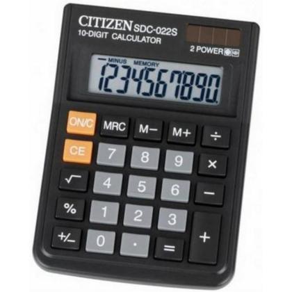 Кальк. наст. 10р. SDC-022S CITIZEN черный 119*87*23 мм