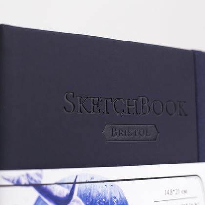 Скетчбук для графики и маркеров "Bristol Touch" A5, 180 г/м2, 50 л., розовый, сшивка
