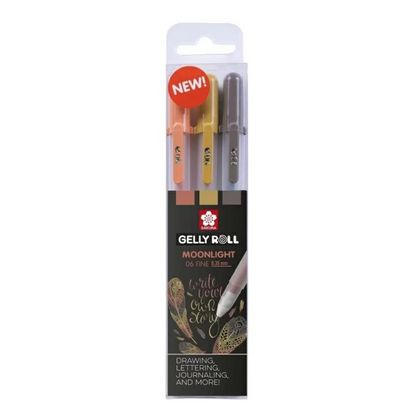 Ручка гелевая "Gelly Roll Moonlight Nature" набор 3 шт.