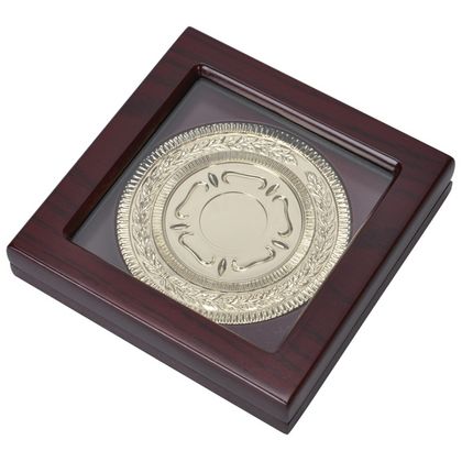 Медаль наградная d8,7 см "Серебро" метал., серебристый