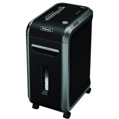 уничтожитель Fellowes® MicroShred™ 99MS (DIN P-5, 2х14мм, 14лст.,34лтр.,SafeSense™, уничт.: скобы, пл.карты)