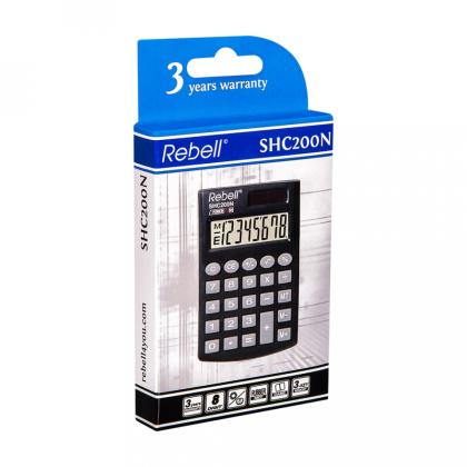 Кальк. карм. 8р. SHC200N BX/RE-SHC208 BX Rebell черный 100*62*8 мм