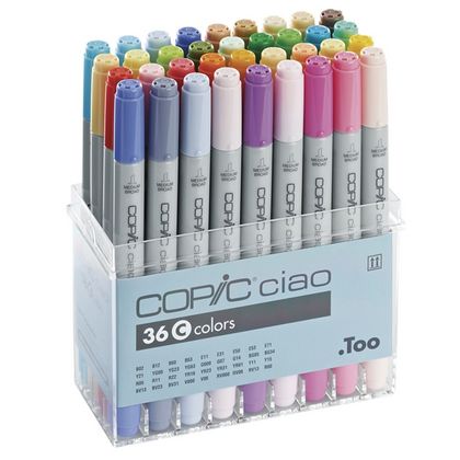 Маркер перм., худ. "Copic ciao" набор C 36 цв.