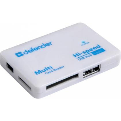 Картридер + HUB USB 2.0 COMBO TINY (M2, microSD, miniSD, MMC, MS, MS Duo, MS Pro, MS Pro Duo, RS-MMC, SD, SDHC)