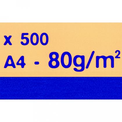 Бумага цветная A4, 80г/м, 500 л. "Trophee" ярк.-желтый