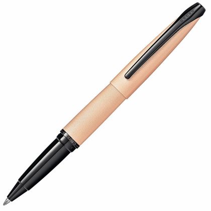 Ручка роллер "ATX Brushed Rose Gold" 0,7 мм, метал., подарочн. упак., розовое золото/черный, стерж. черный