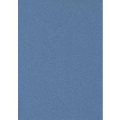 обложка (перф.) картон под кожу синий 230г/м 100шт Lamirel Delta