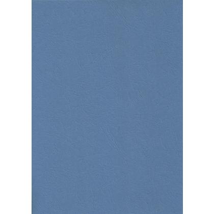 обложка (перф.) картон под кожу синий 230г/м 100шт Lamirel Delta
