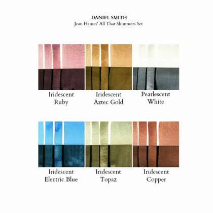 Набор акварели Daniel Smith Jean Haines’ All That Shimmers Set, 6 цветов, тубы