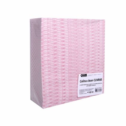 Салфетка из целлюлозы Celina clean fish print, 60г/м2, 24,5*42см, желтый, 150шт/упак
